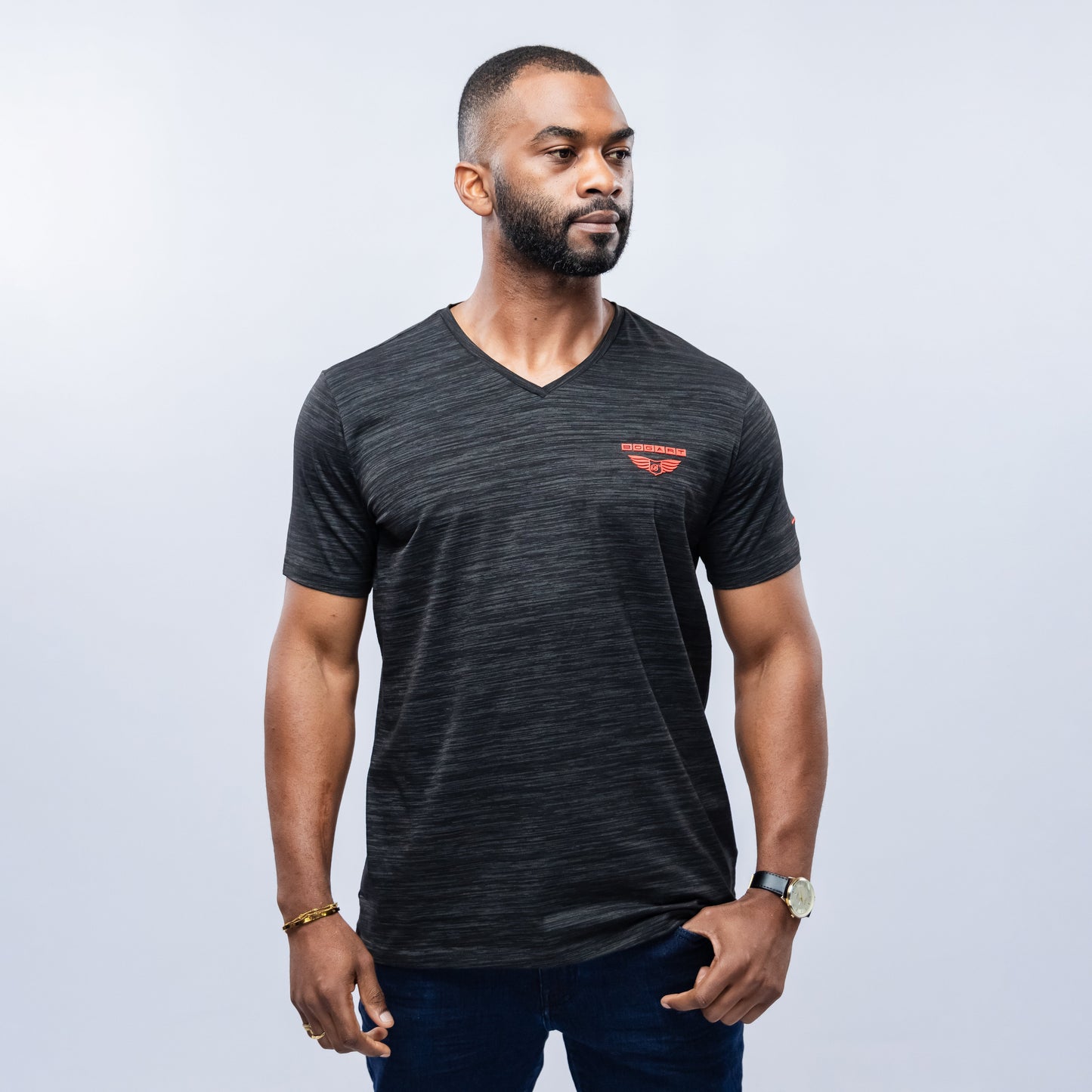 Bogart Man Signature V-Neck Tee