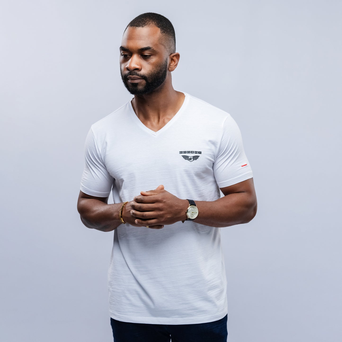 Bogart Man Signature V-Neck Tee