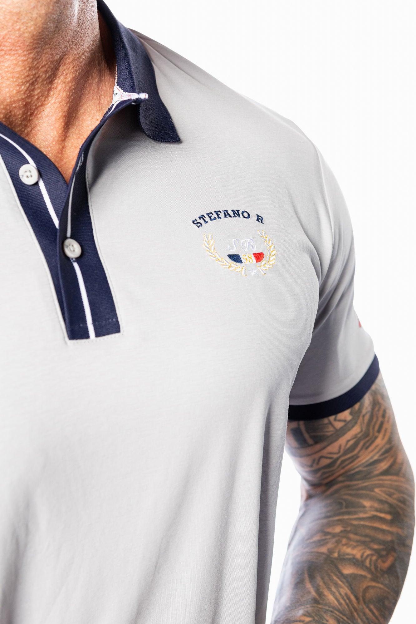 Uomo Golfer Grey & Navy