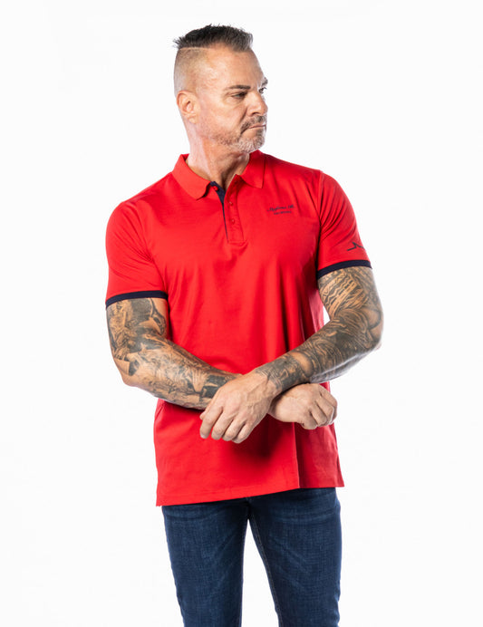 Yachting Golfer Red & Navy