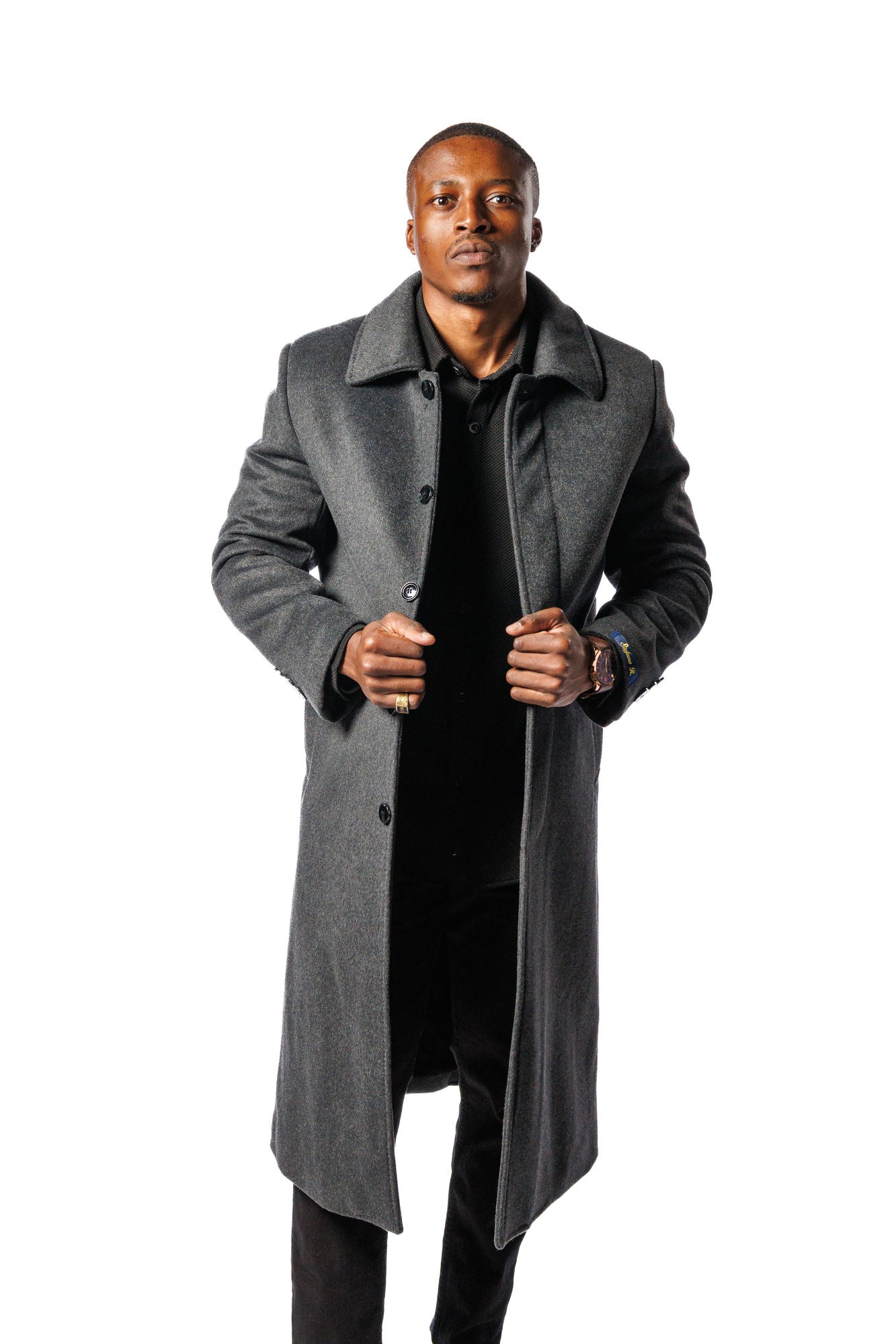 Stefano R. Grey Winter Coat