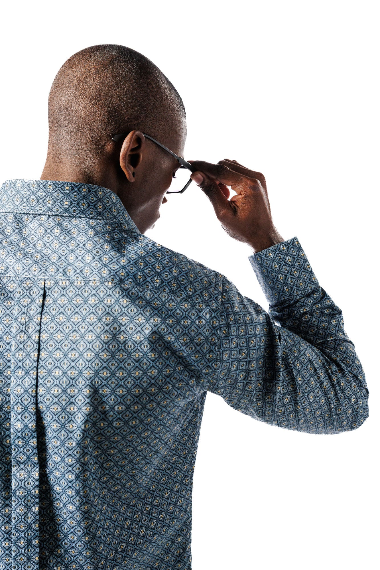 Blue & Yellow Statement Shirt
