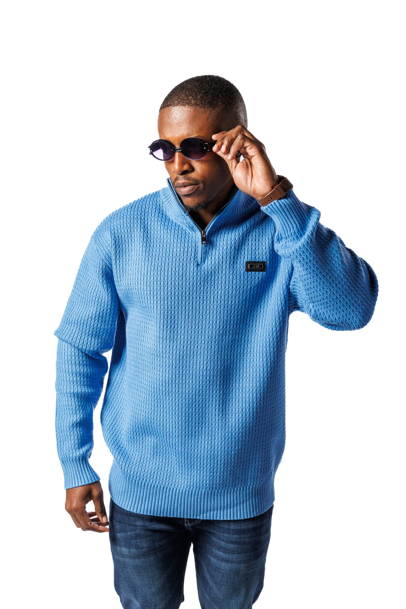 SR Quarter-Zip Jersey Sky Blue