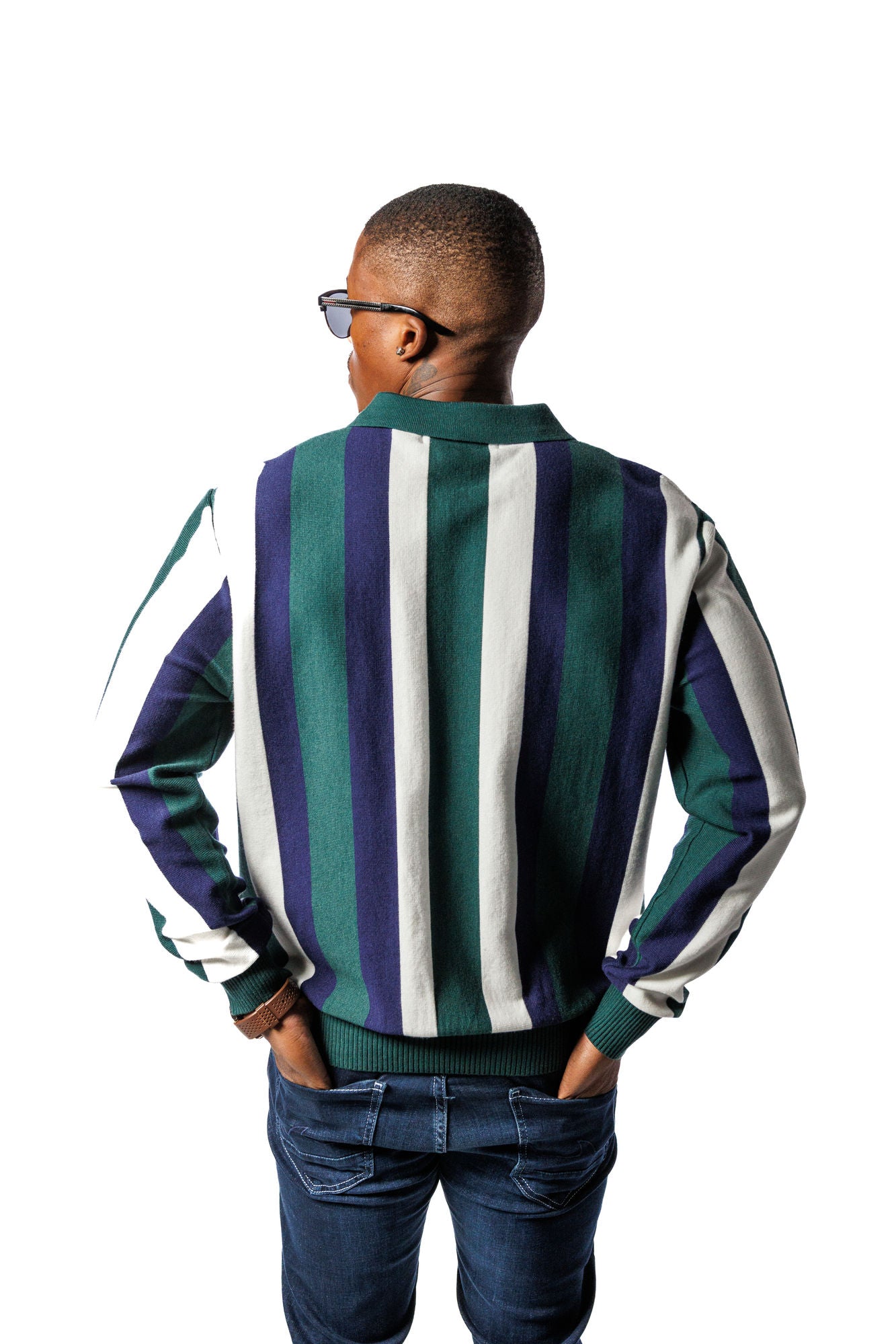 SR Knitted Golf Jersey Dark Green