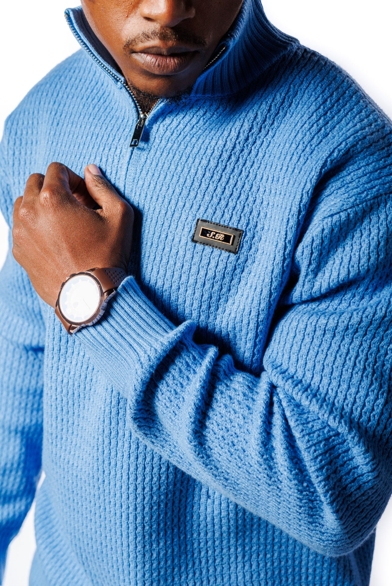 SR Quarter-Zip Jersey Sky Blue