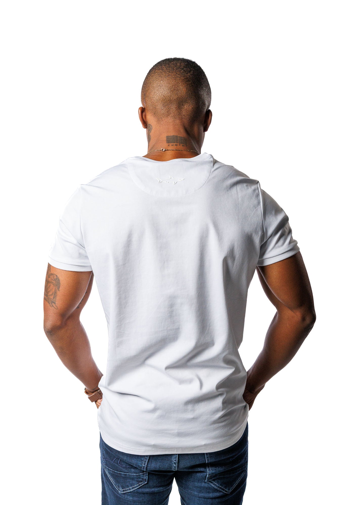 SR V-Neck T-shirt White