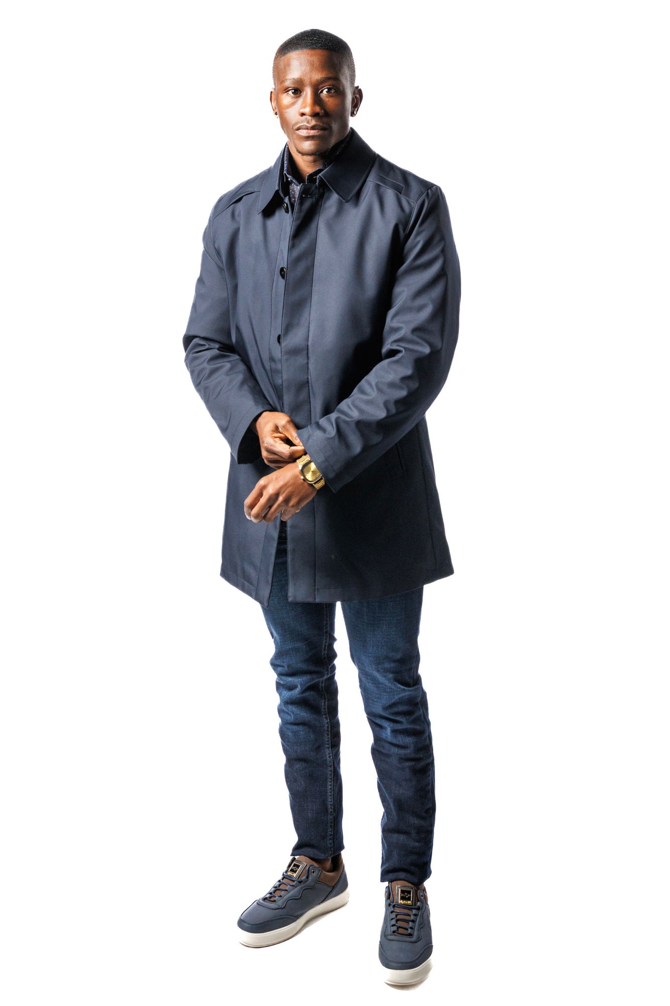 Stefano R. Navy 3/4 Jacket