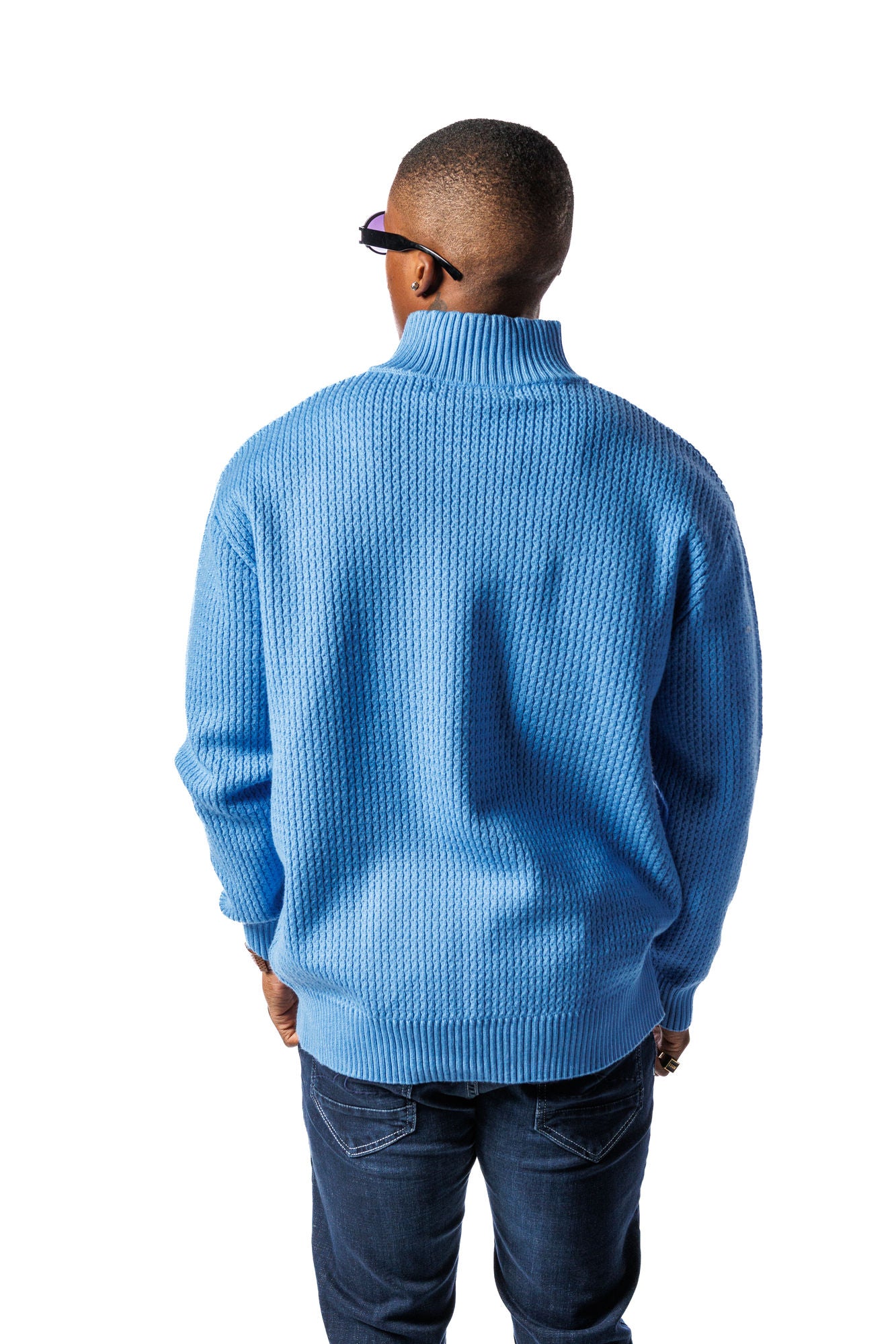 SR Quarter-Zip Jersey Sky Blue