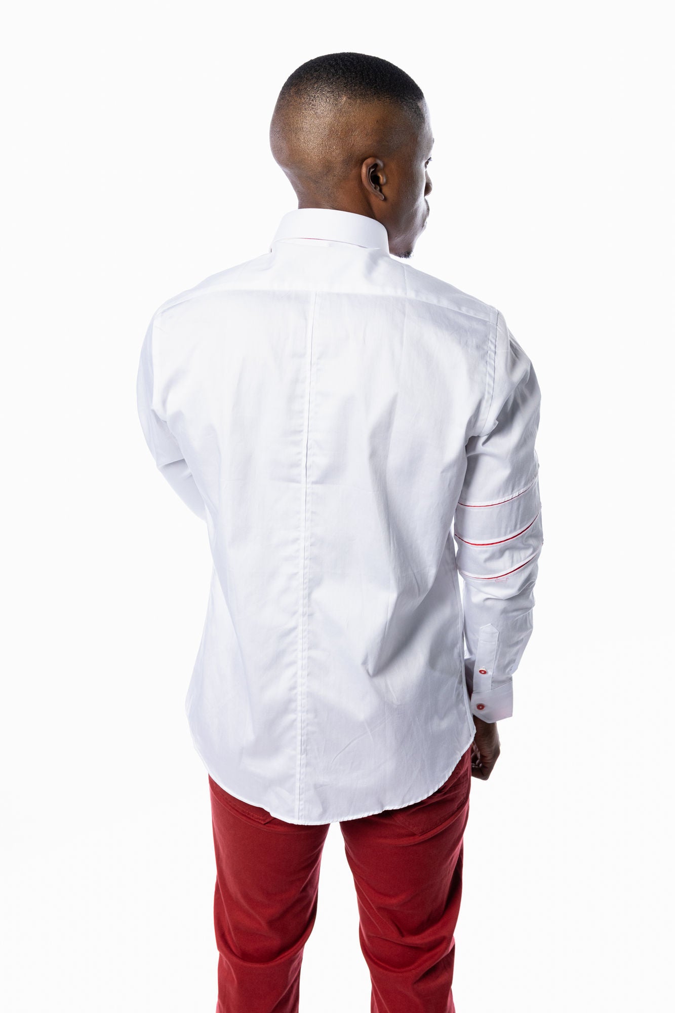 Premium Stefano Shirt White & Red