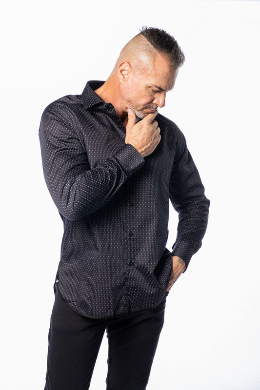 Black Patterned Shirt