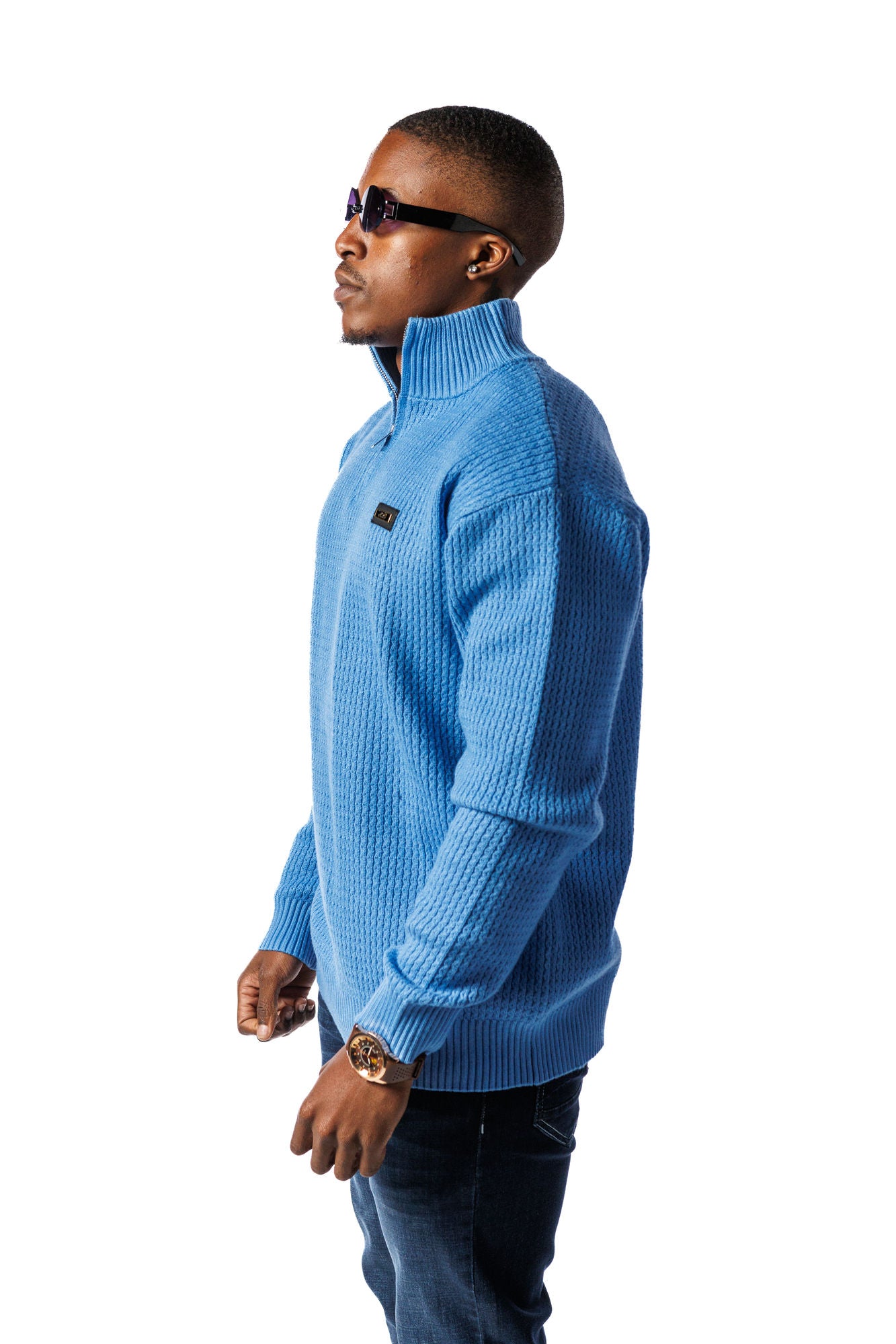 SR Quarter-Zip Jersey Sky Blue
