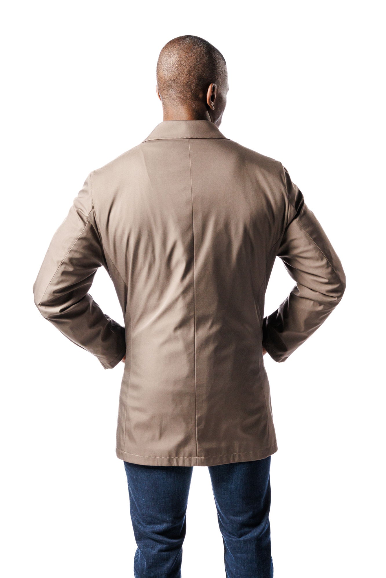 Stefano R. Khaki 3/4 Jacket