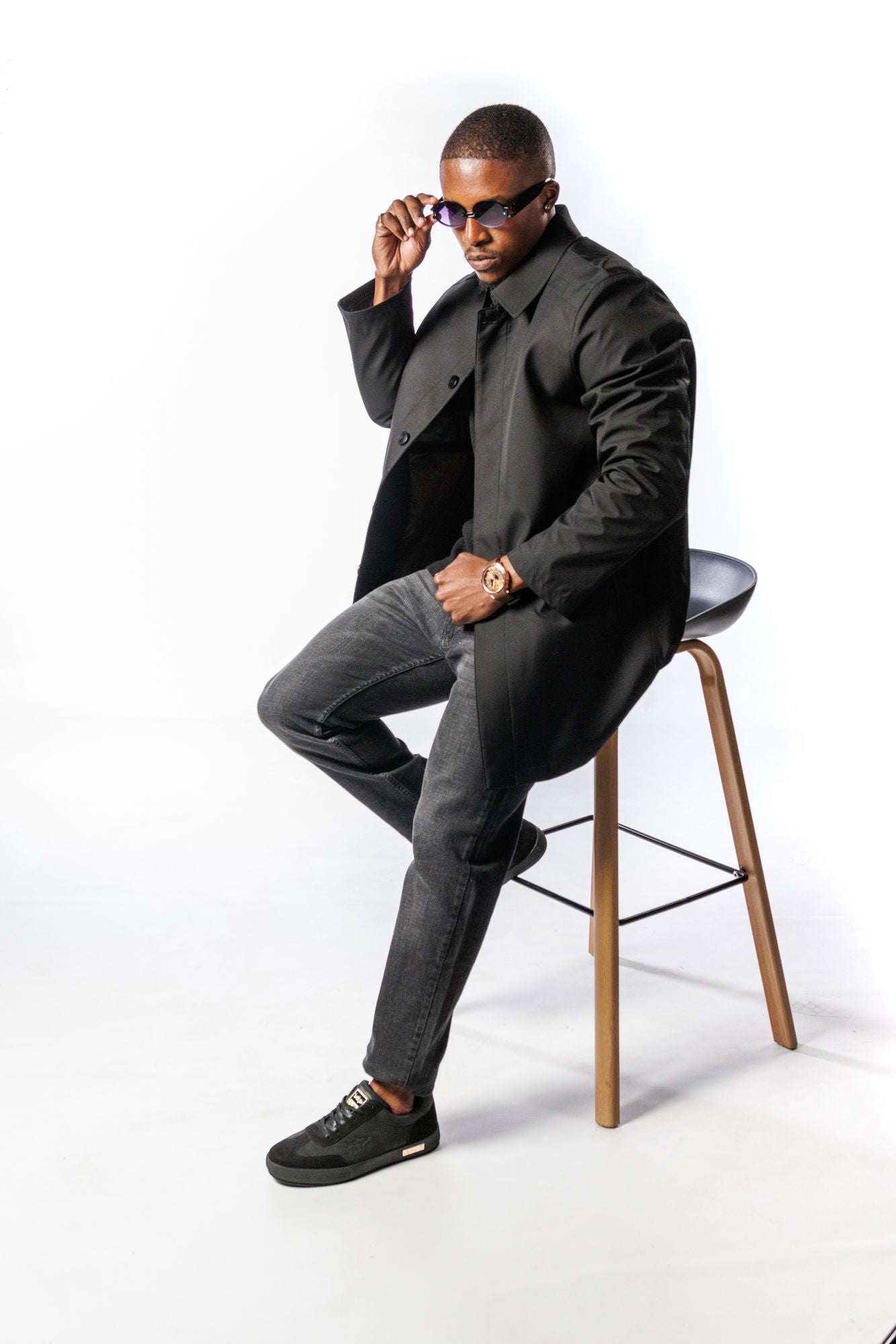 Stefano R. Black 3/4 Jacket