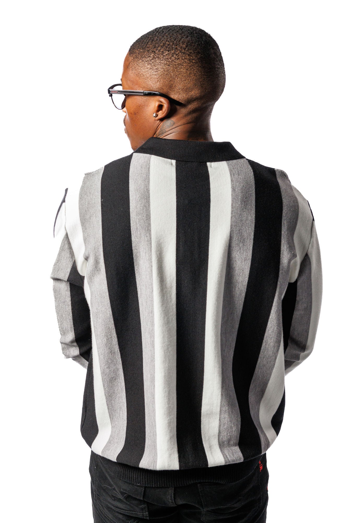 SR Knitted Golf Jersey Black