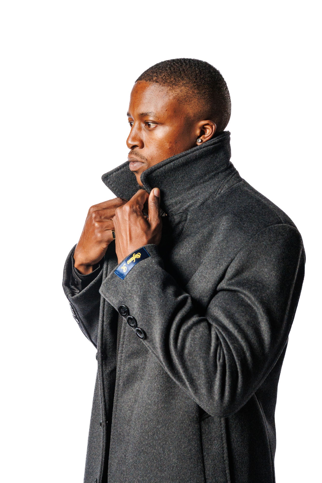 Stefano R. Grey Winter Coat