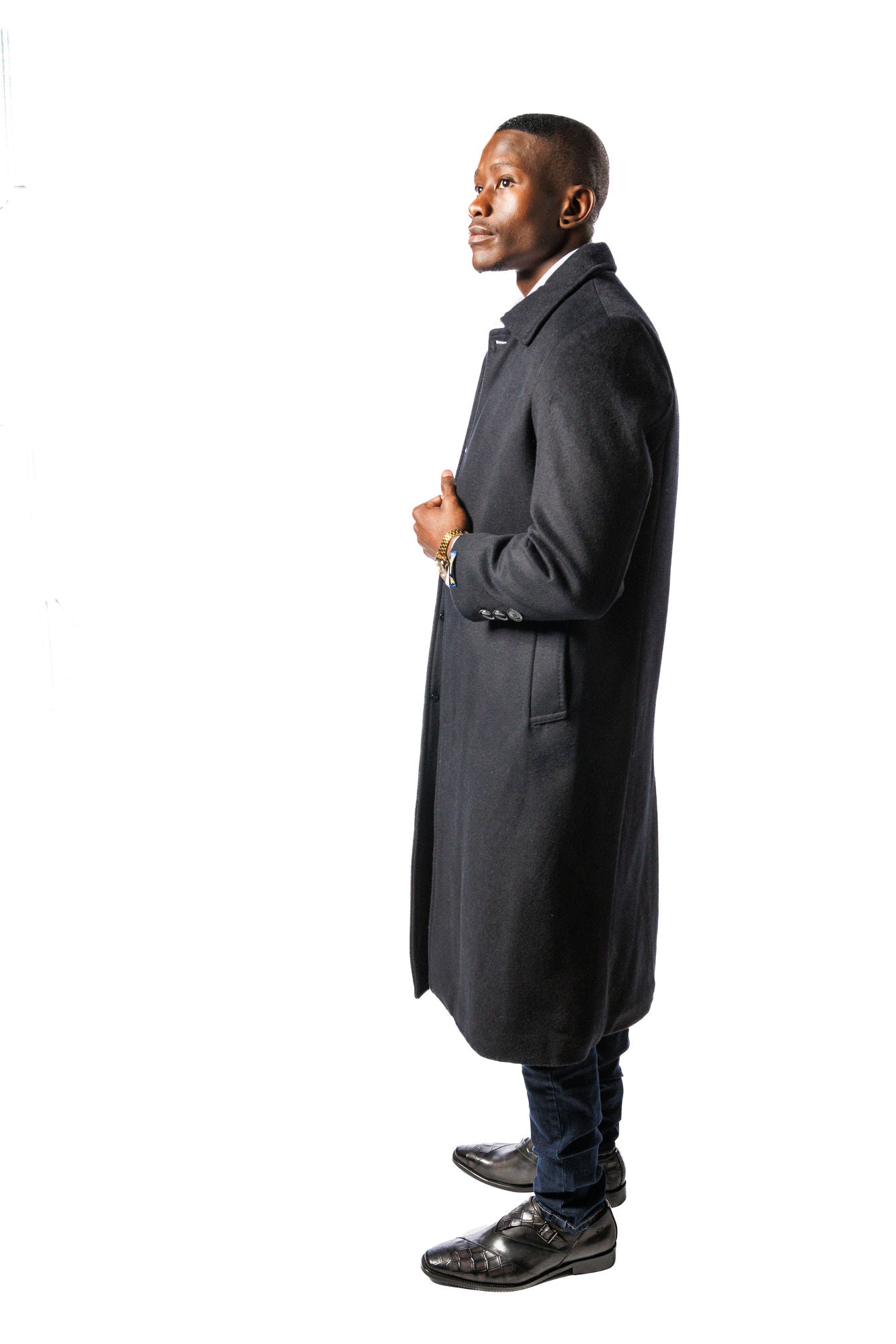 Stefano R. Navy Winter Coat