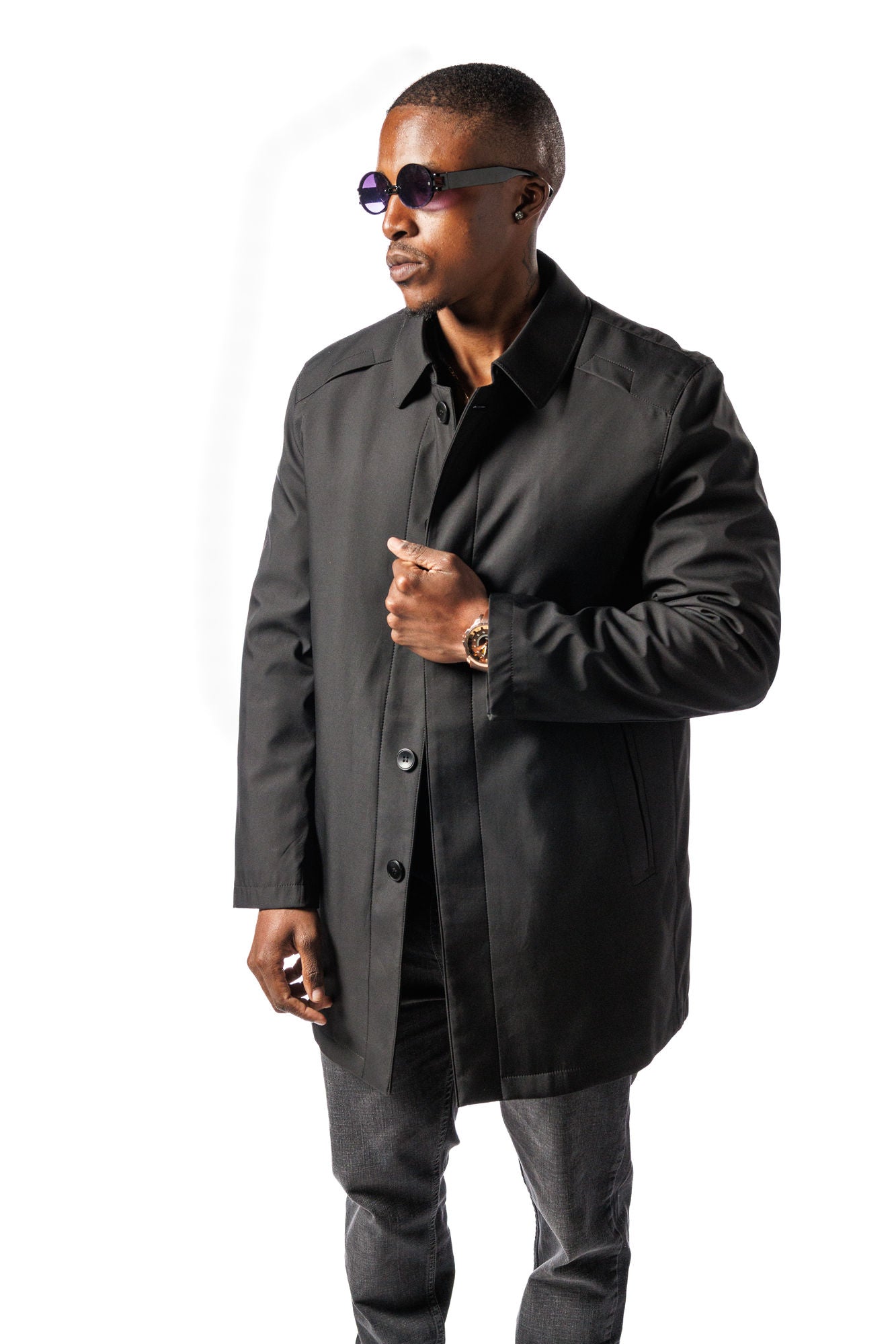 Stefano R. Black 3/4 Jacket