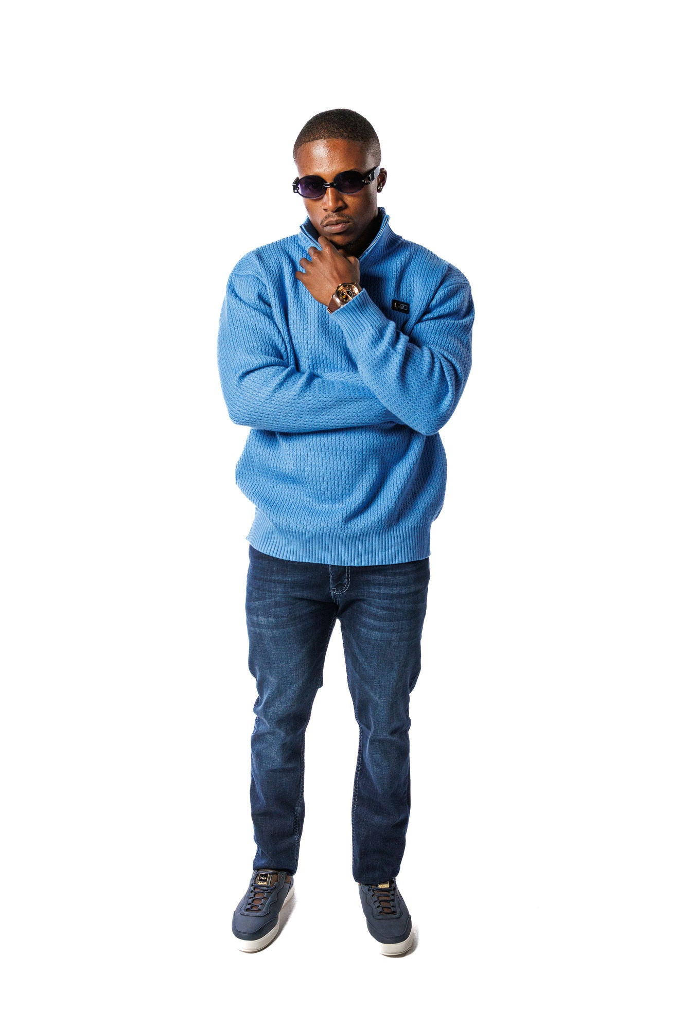 SR Quarter-Zip Jersey Sky Blue