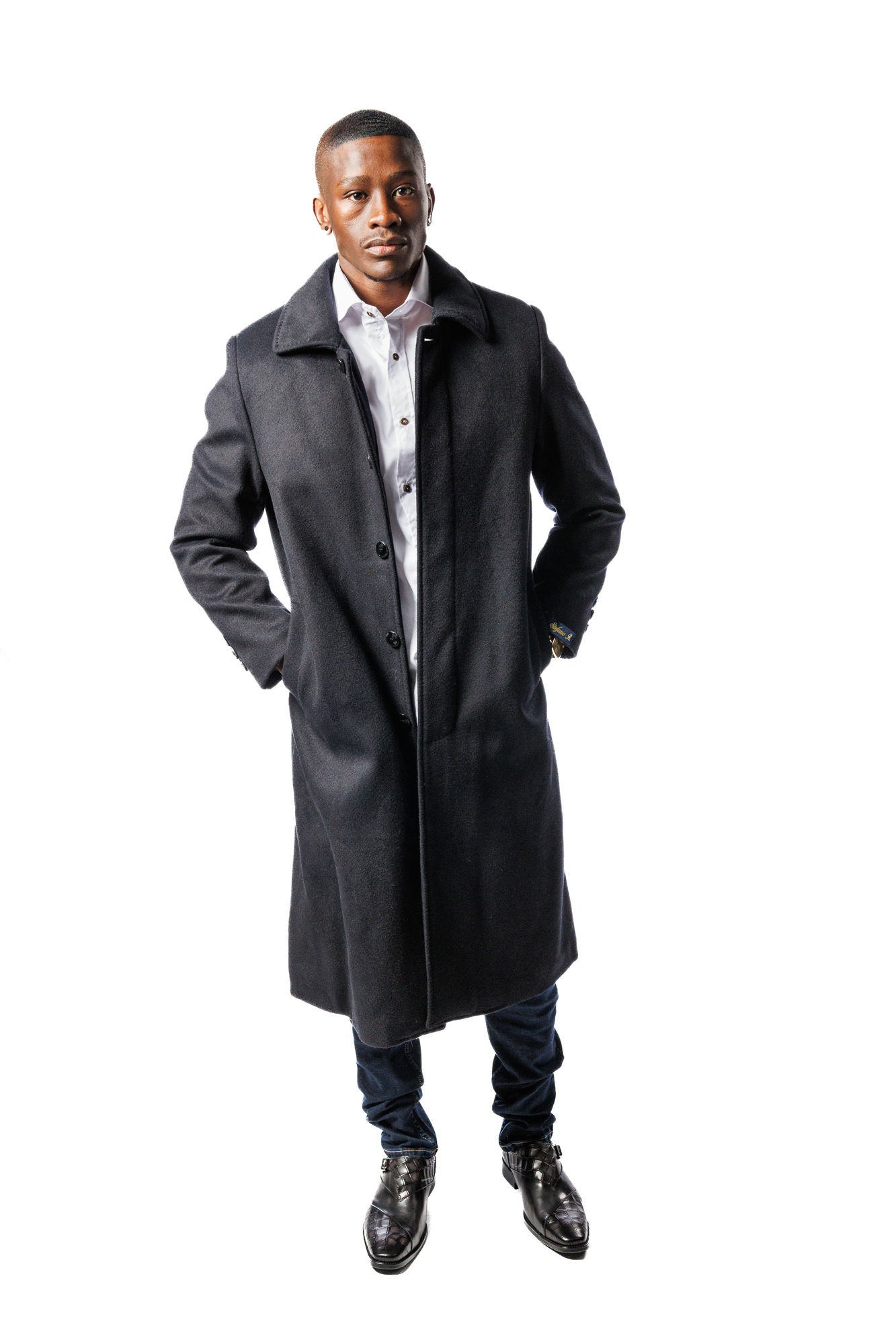 Stefano R. Navy Winter Coat