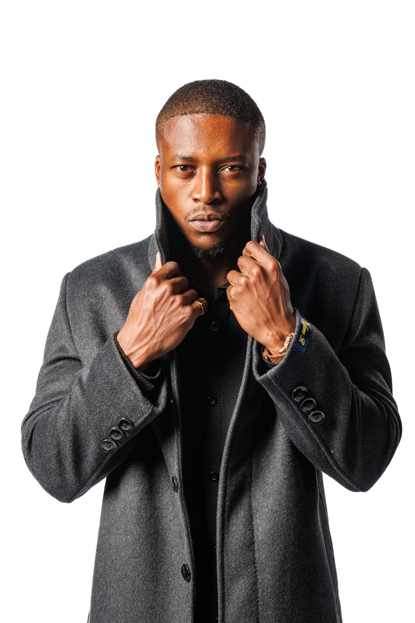 Stefano R. Grey Winter Coat