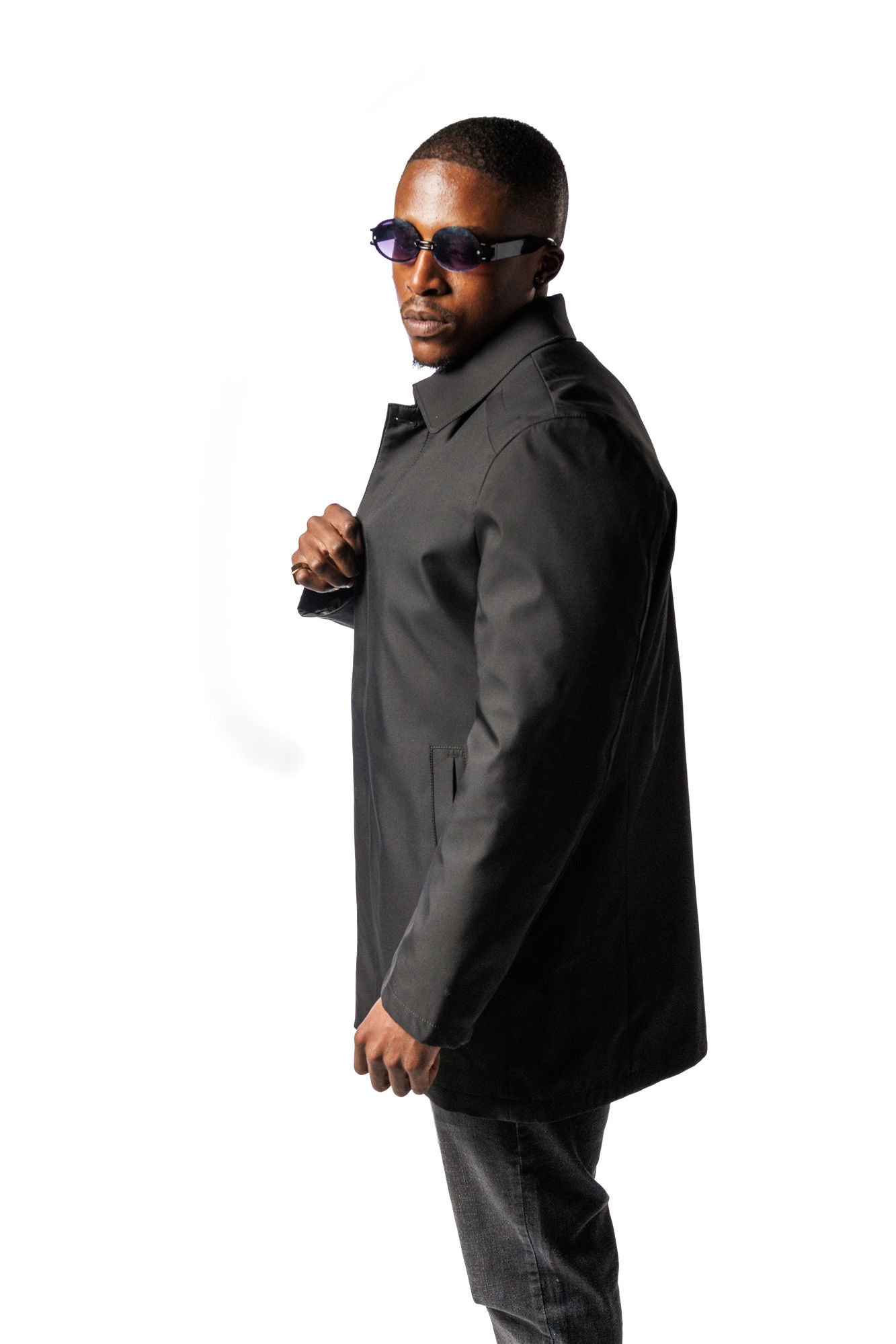 Stefano R. Black 3/4 Jacket