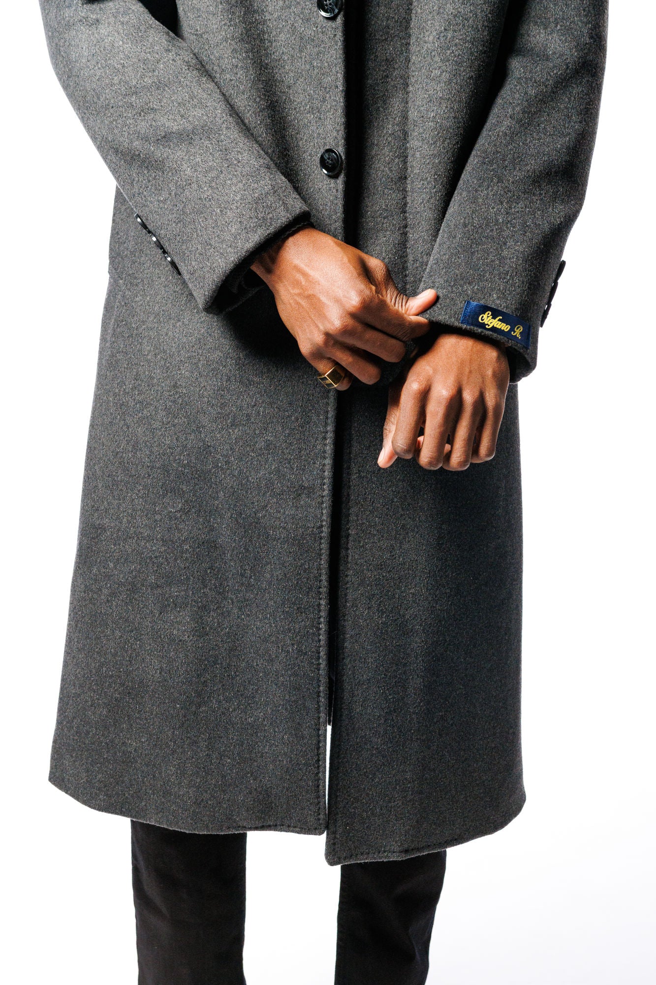 Stefano R. Grey Winter Coat