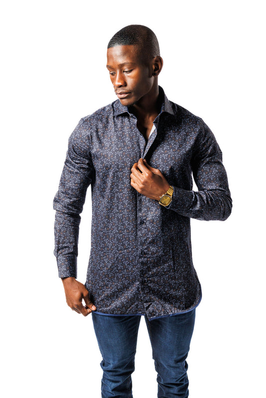 Navy Statement Shirt