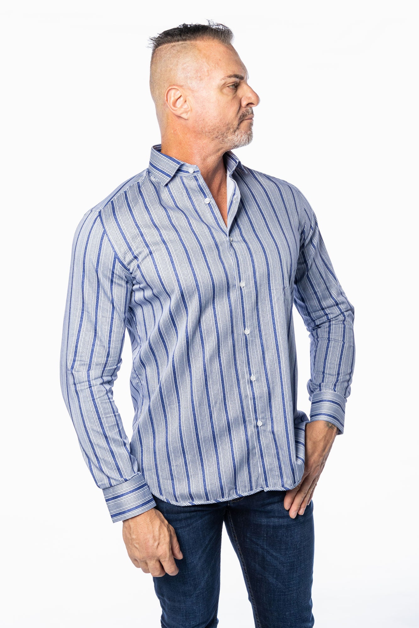Blue Striped Shirt